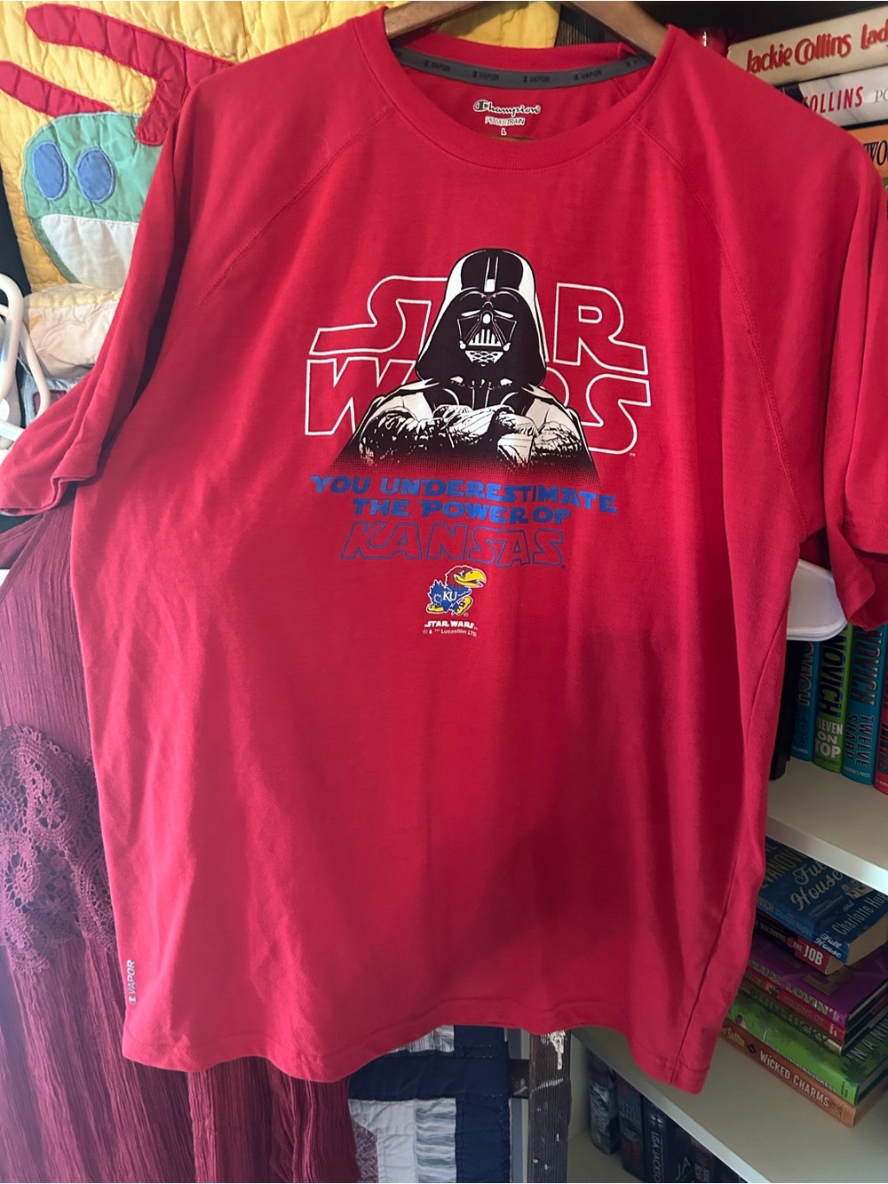 Champion Red Star Wars Darth Vader Graphic Short Sleeve Tee